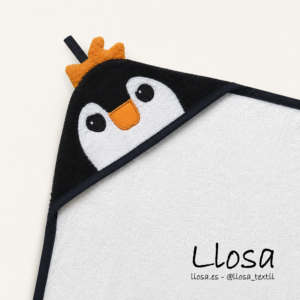Toalla con capucha Pingüino