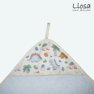 Toalla con capucha Dinos grandes