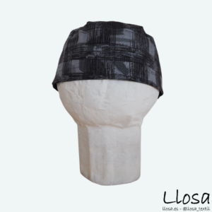Gorro quirúrgico Cuadros grises