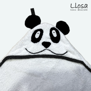 Toalla con capucha Oso Panda