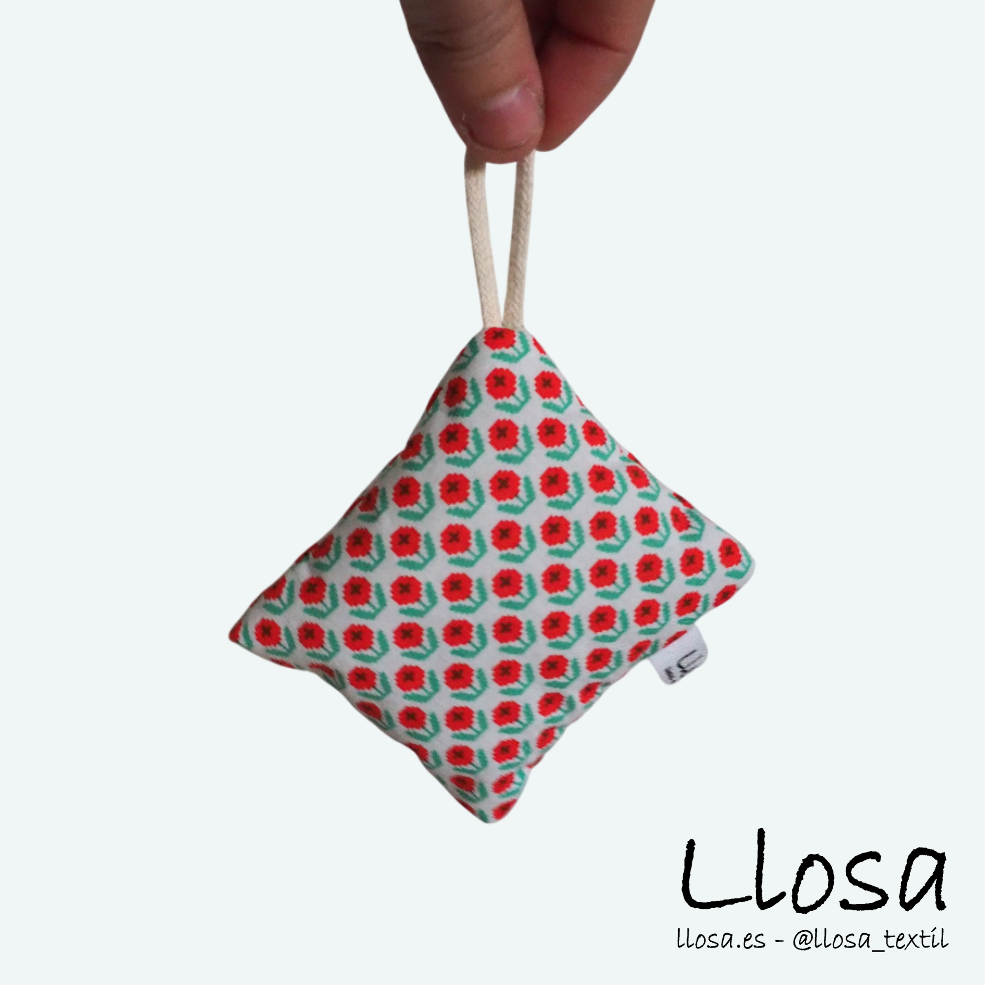 Saquito de lavanda Flores rojas - Imagen 2