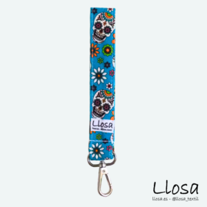 Llavero Calaveras azul