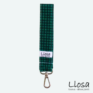 Llavero Cuadros verdes